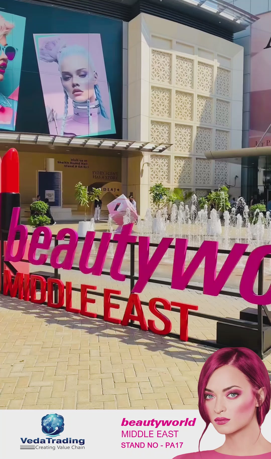 Load video: BeautyWorld Middle East 2024